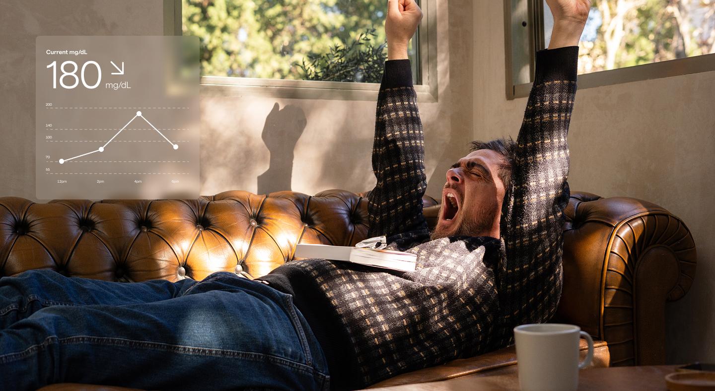 Person yawning