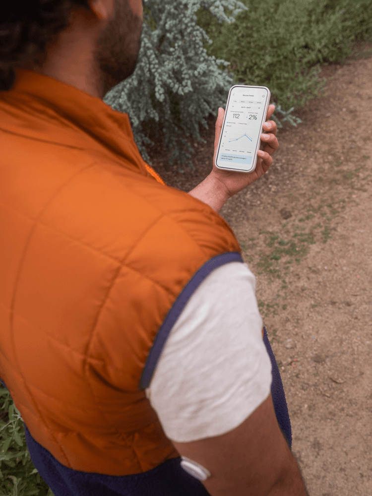 Man reading phone