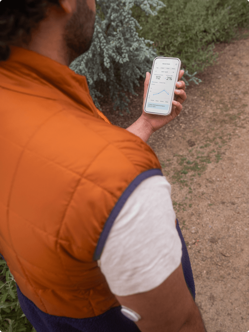 Man reading phone