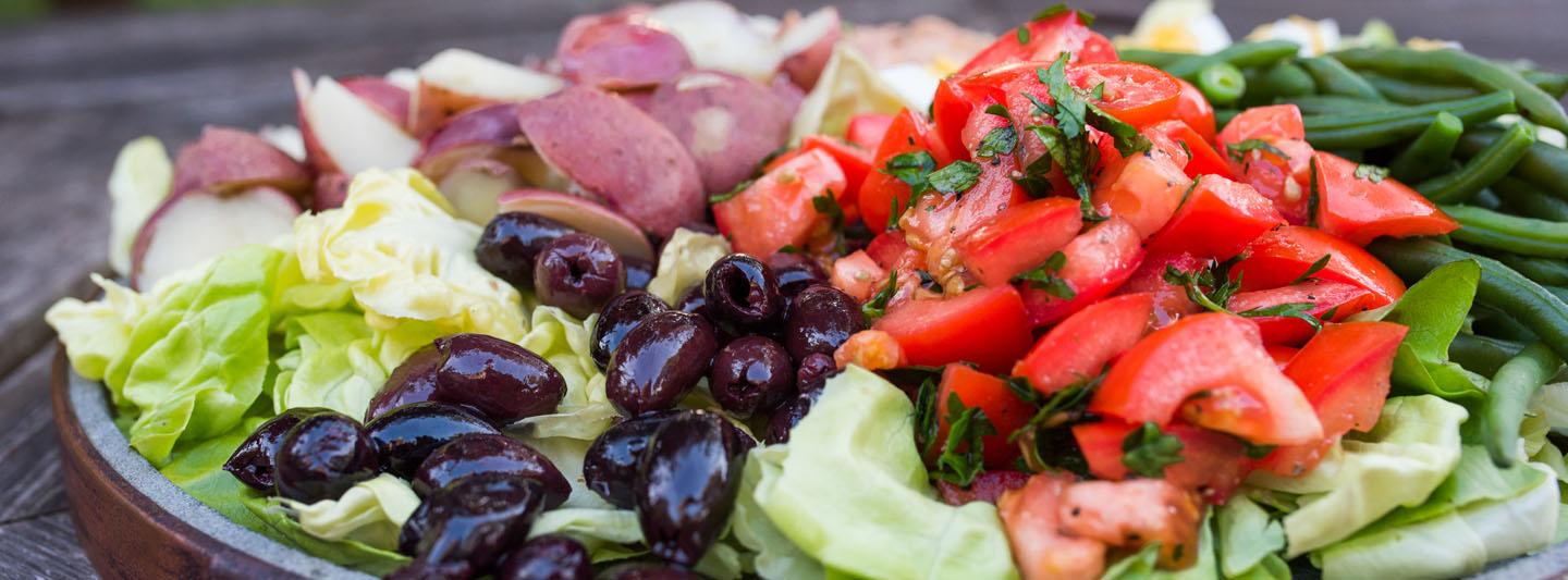Smoked salmon and egg salad