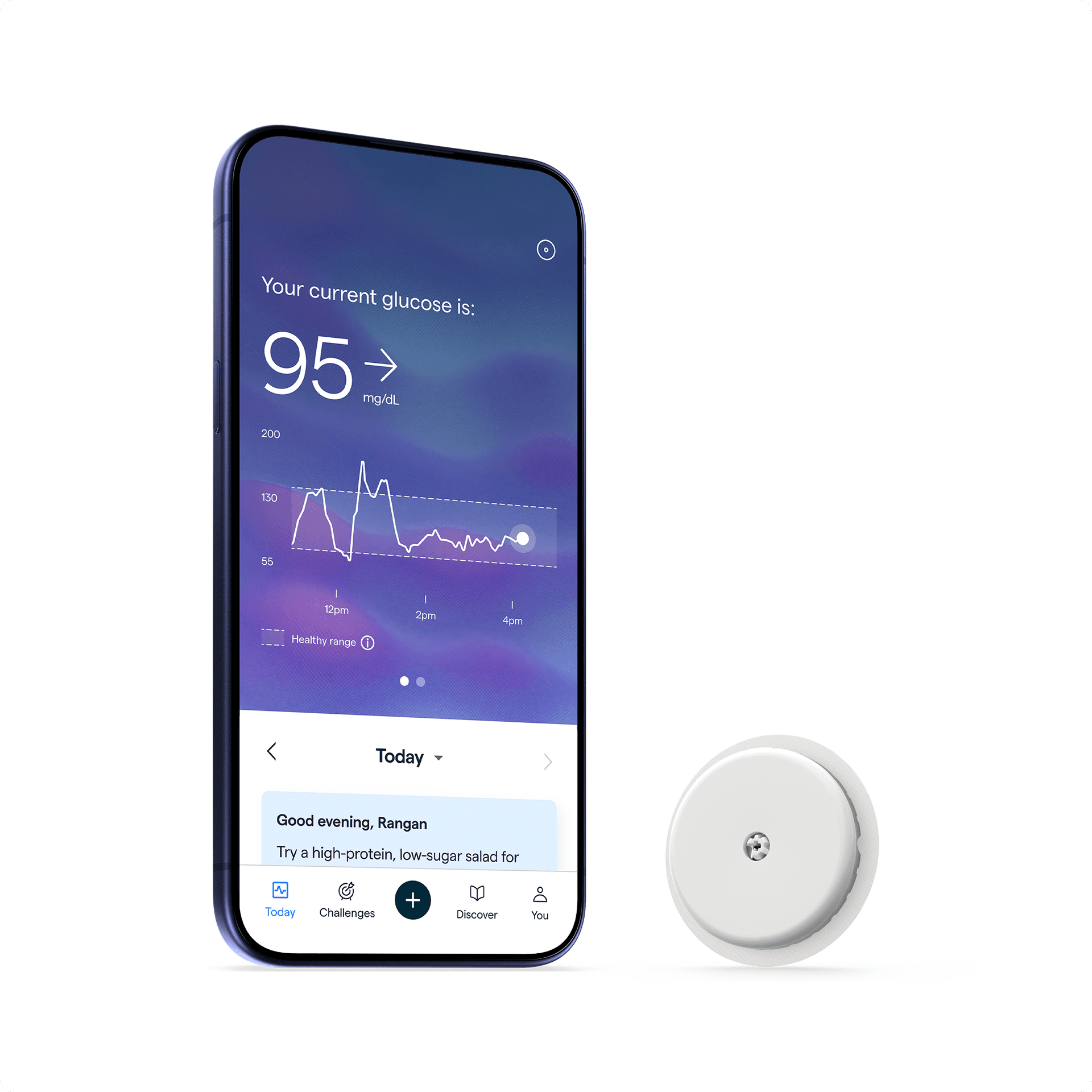 IPhone showing the Lingo sensor app