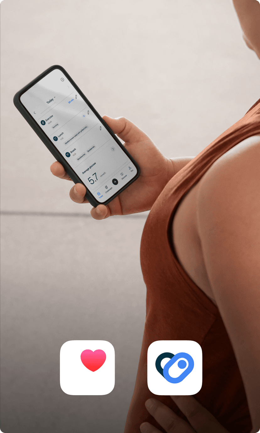 Woman looking at the Lingo app on her phone
