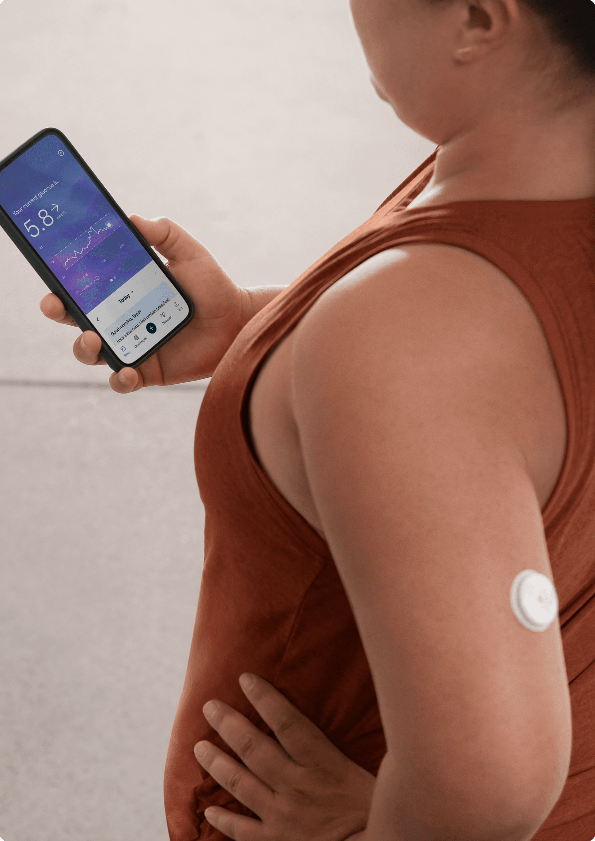 Lingo helps you track your glucose data with real-time feedback. You can manually enter exercise into Lingo or sync with Apple Health.