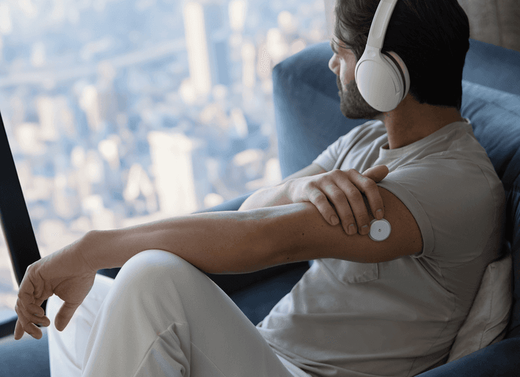 Man looking out of the window