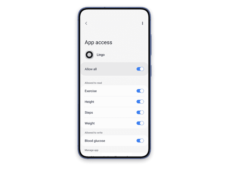 How to sync Lingo with Health Connect by Android