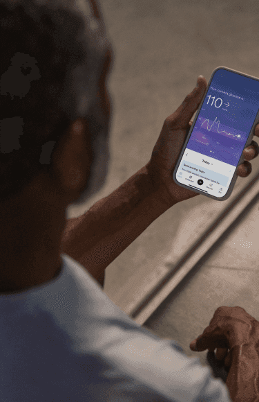 Person looking at the Lingo app