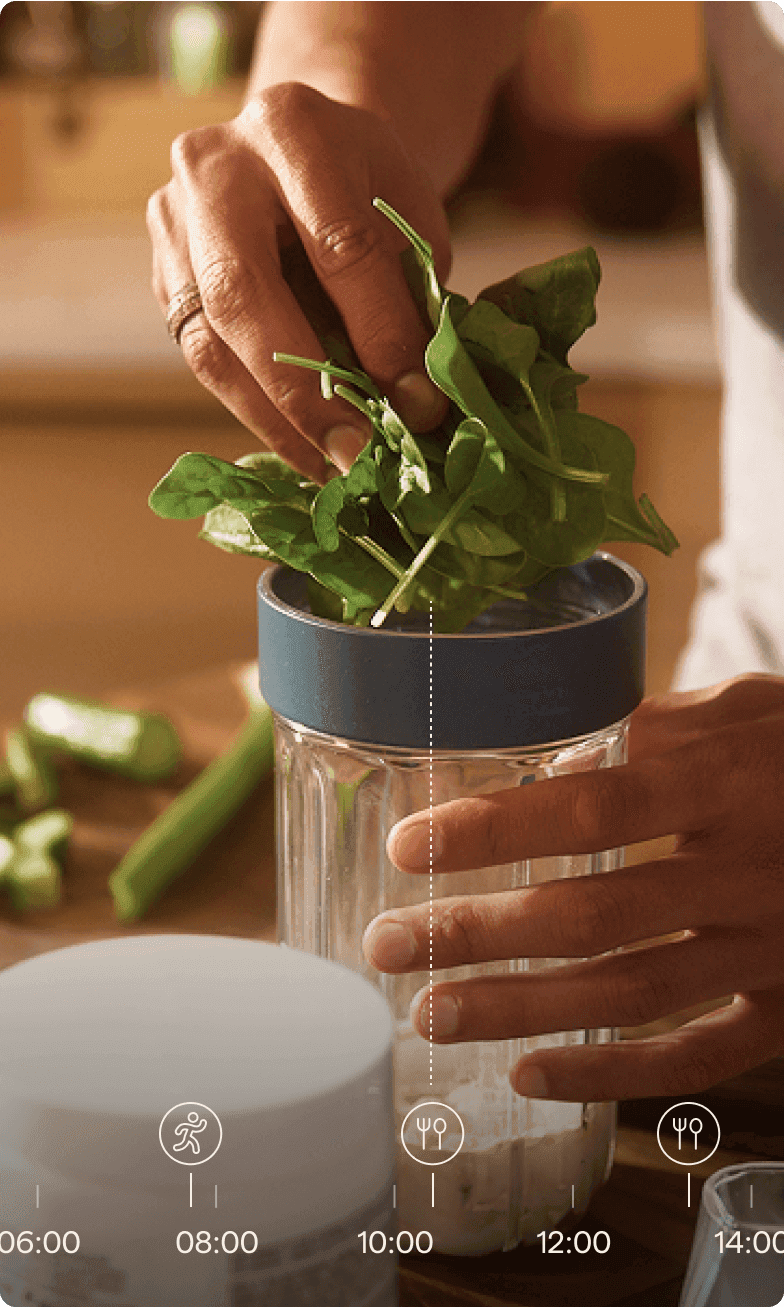Blending greens