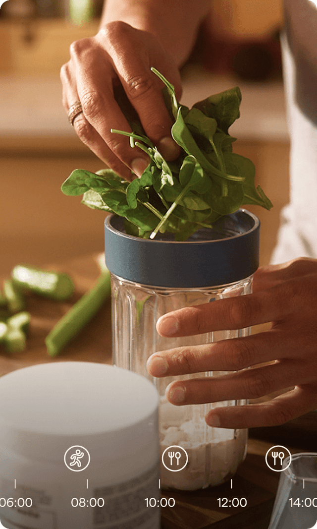 Blending greens