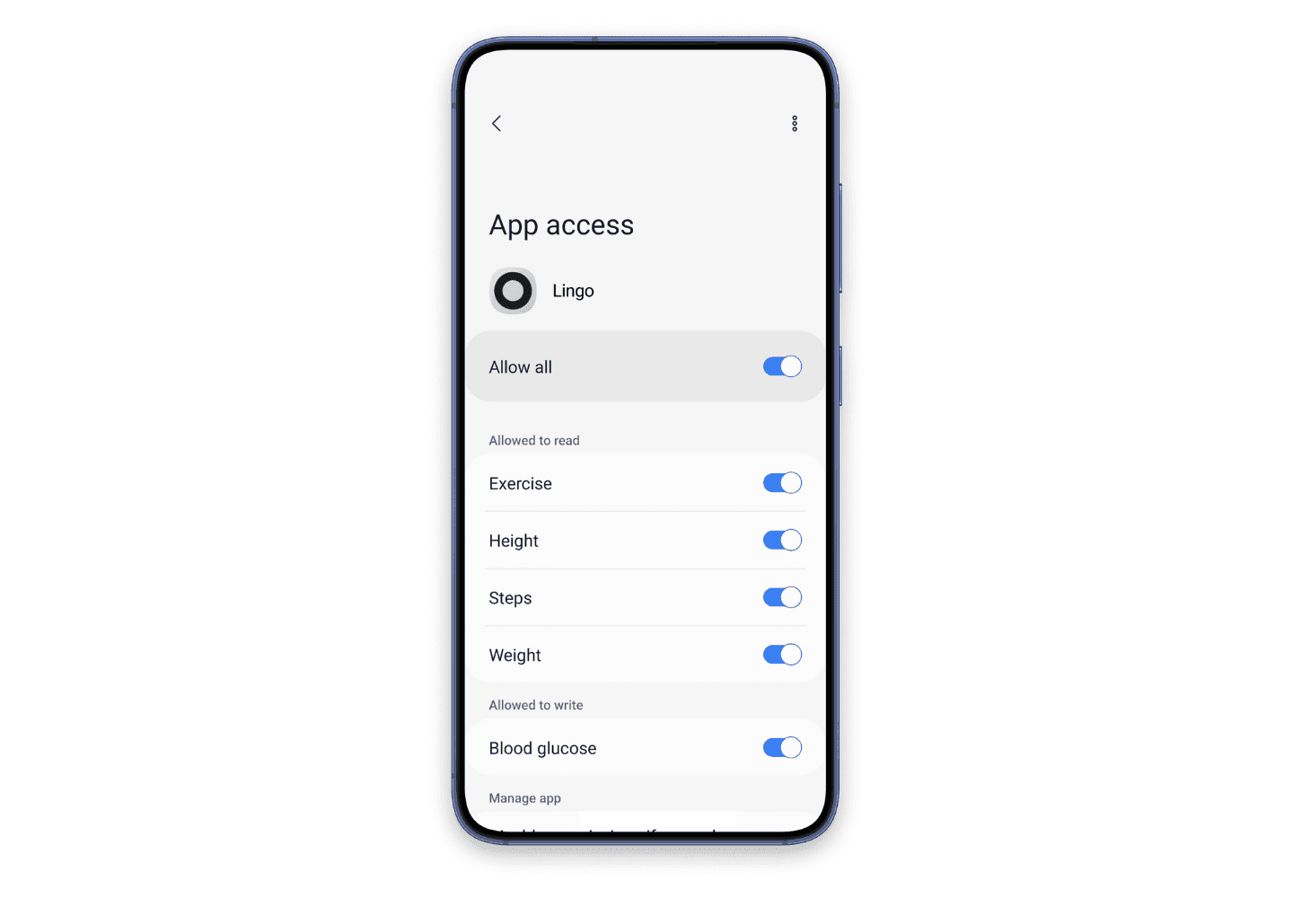 How to sync Lingo with Health Connect by Android