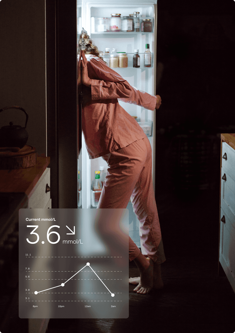 Person looking in the fridge