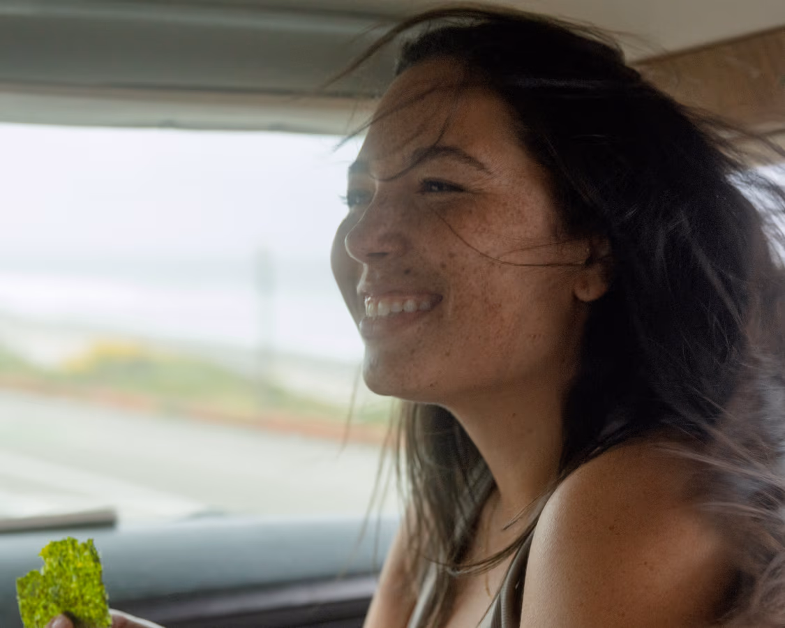 Woman smiling